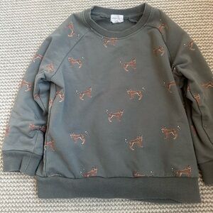 Jamie Kay Forest Green Fox Sweatshirt